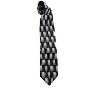 Colours Alexander Julian Silk Necktie Geometric Pattern Designer‎ Tie